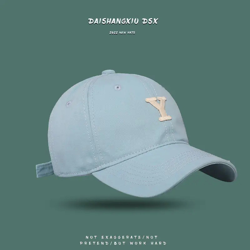 Women White Letter Y Cap Sunscreen Summer - Image 4
