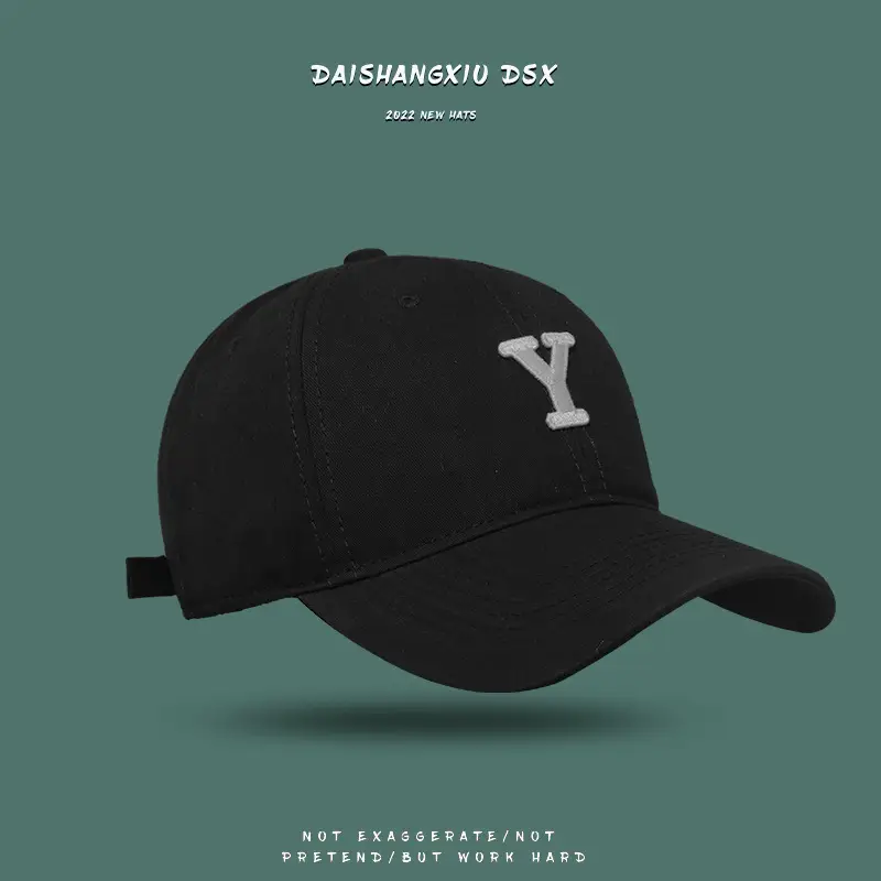 Women White Letter Y Cap Sunscreen Summer - Image 5