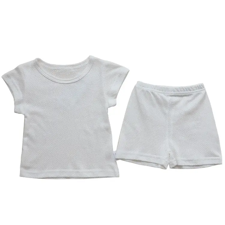 Baby Mesh Shorts Set Pink Black Grey Summer Korean Kids Pajamas - Image 7