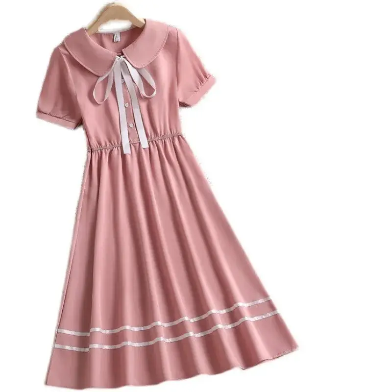 Pink Mori Style Summer Princess Dress for Girls - Image 5