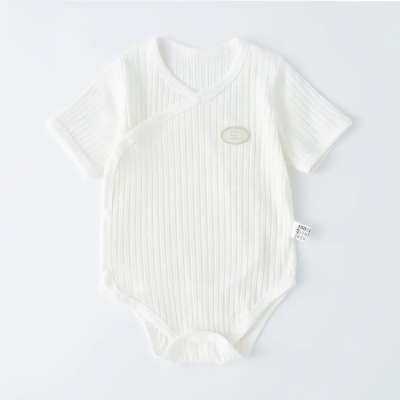 Baby's Green Striped Wrap Body Shorts Set