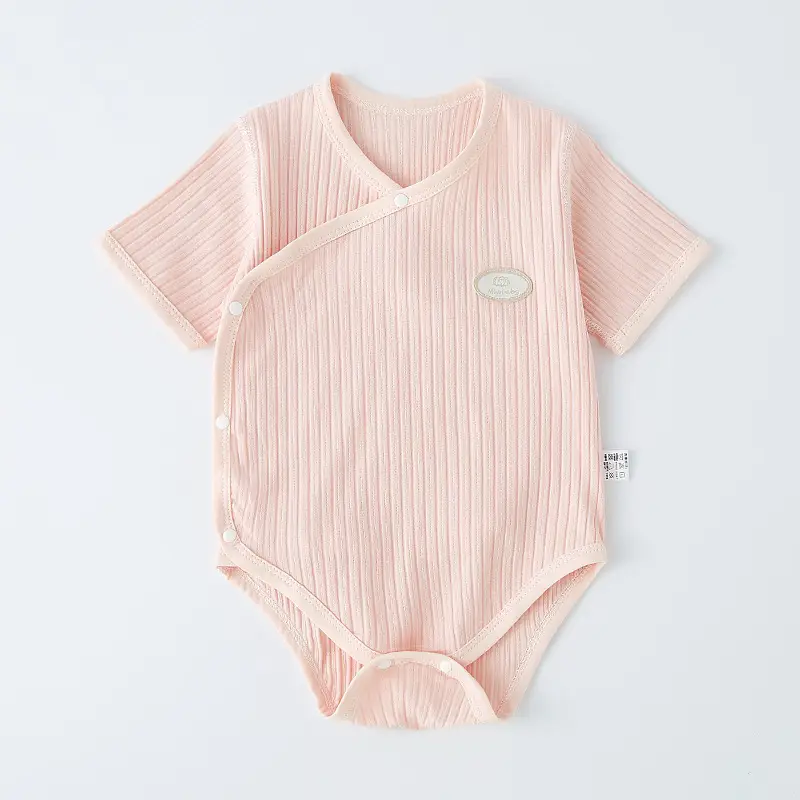 Baby's Green Striped Wrap Body Shorts Set