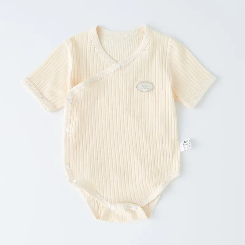 Baby's Green Striped Wrap Body Shorts Set