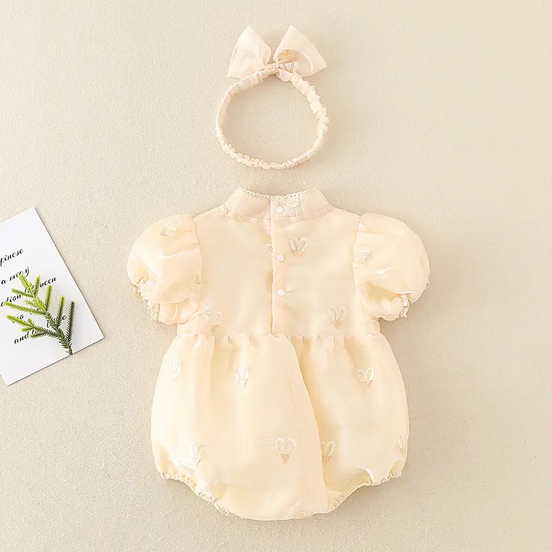 Newborn Girl Jumpsuit Summer Harem Chinese Style - Image 4