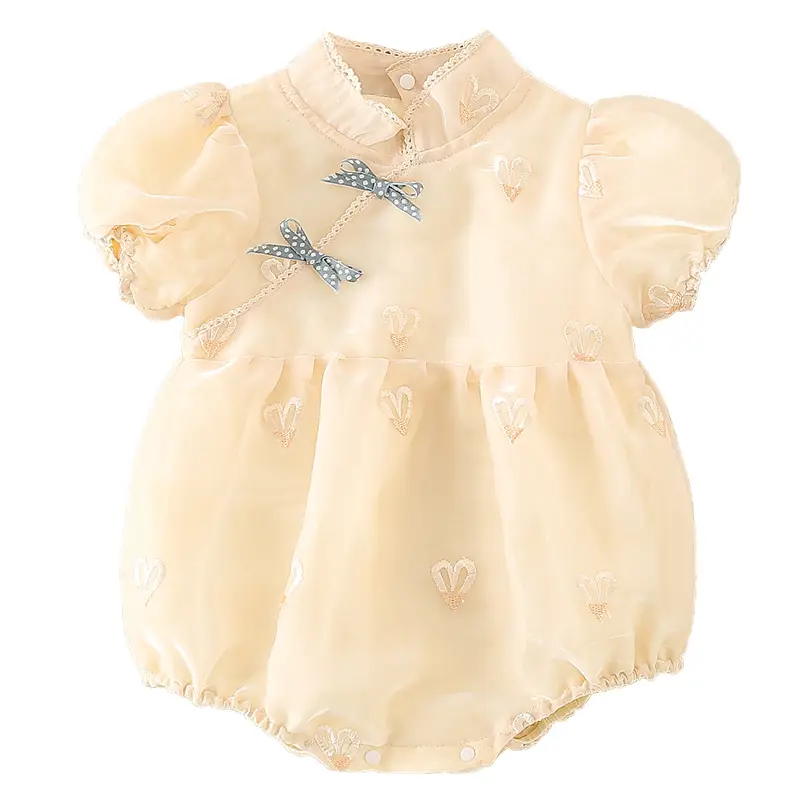 Newborn Girl Jumpsuit Summer Harem Chinese Style - Image 6