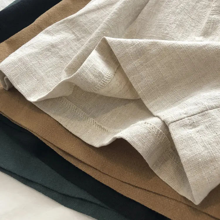 2025 Linen Wide Leg Shorts Japanese Style High Waist — feature 18