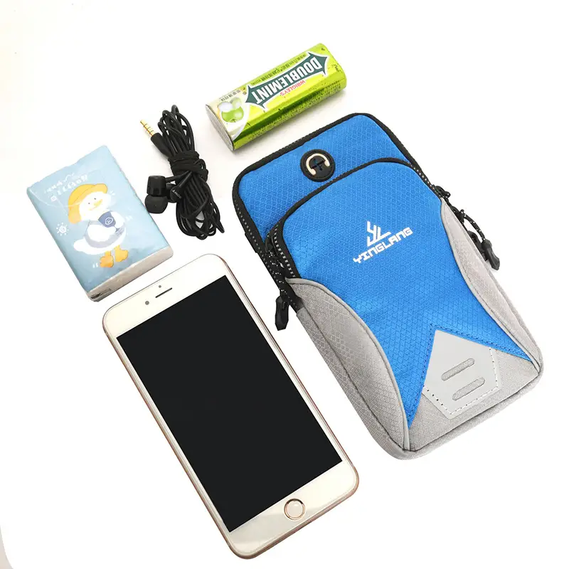 Green GPS Phone Crossbody Bag for Running Fitness