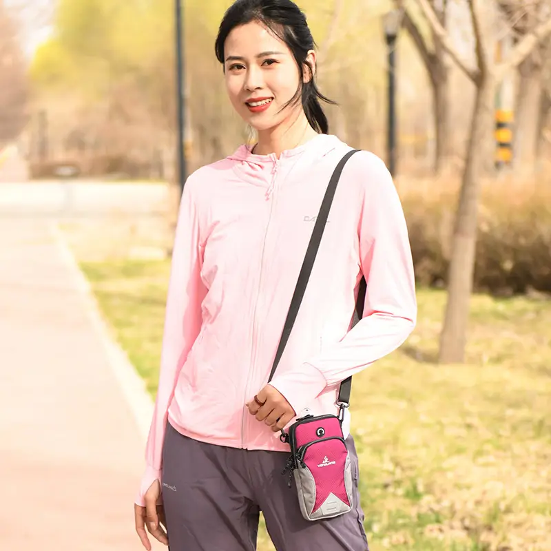 Green GPS Phone Crossbody Bag for Running Fitness