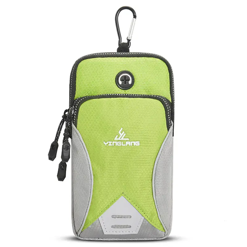 Green GPS Phone Crossbody Bag for Running Fitness