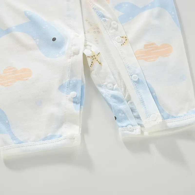 Baby Cotton Jumpsuit Summer Newborn Long Sleeve - Image 11