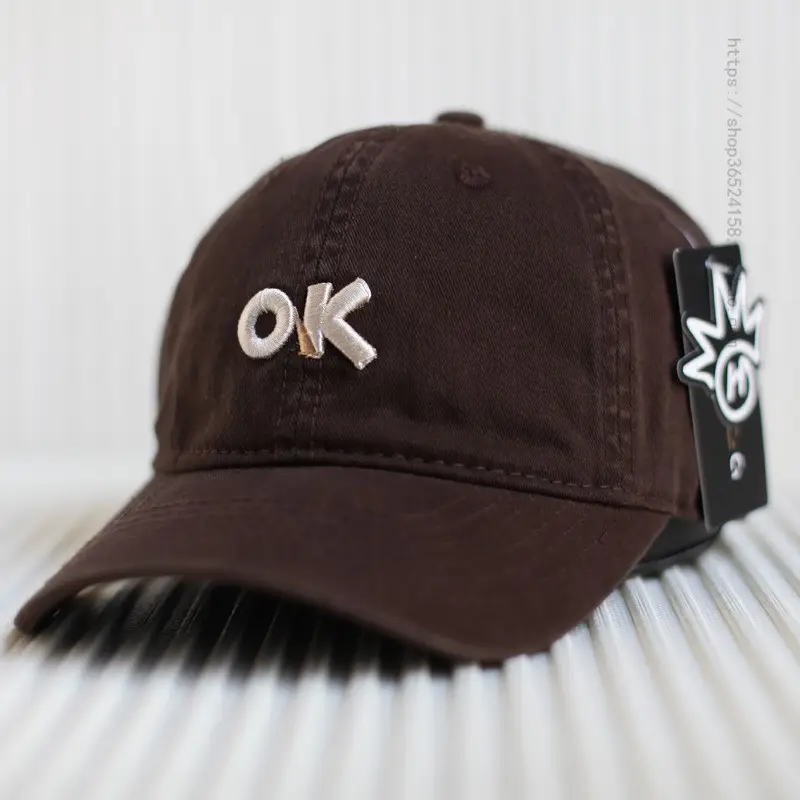 Korean Style Soft Cotton Baseball Cap for Men Women