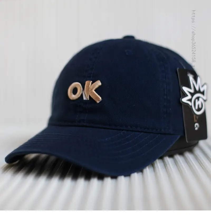 Korean Style Soft Cotton Baseball Cap for Men Women