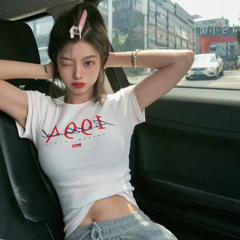 Women White 1994 Themed T-Shirt Summer 2025 - Image 5