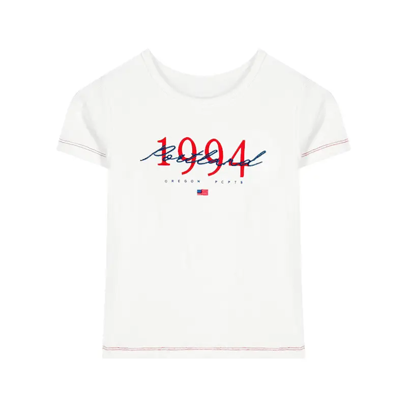 Women White 1994 Themed T-Shirt Summer 2025 - Image 6