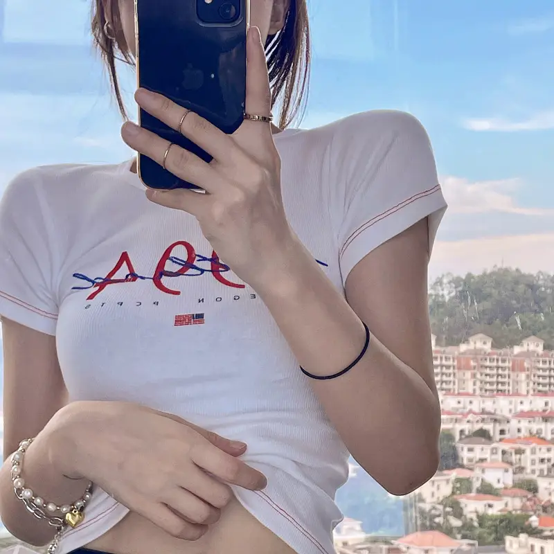 Women White 1994 Themed T-Shirt Summer 2025 — feature 2