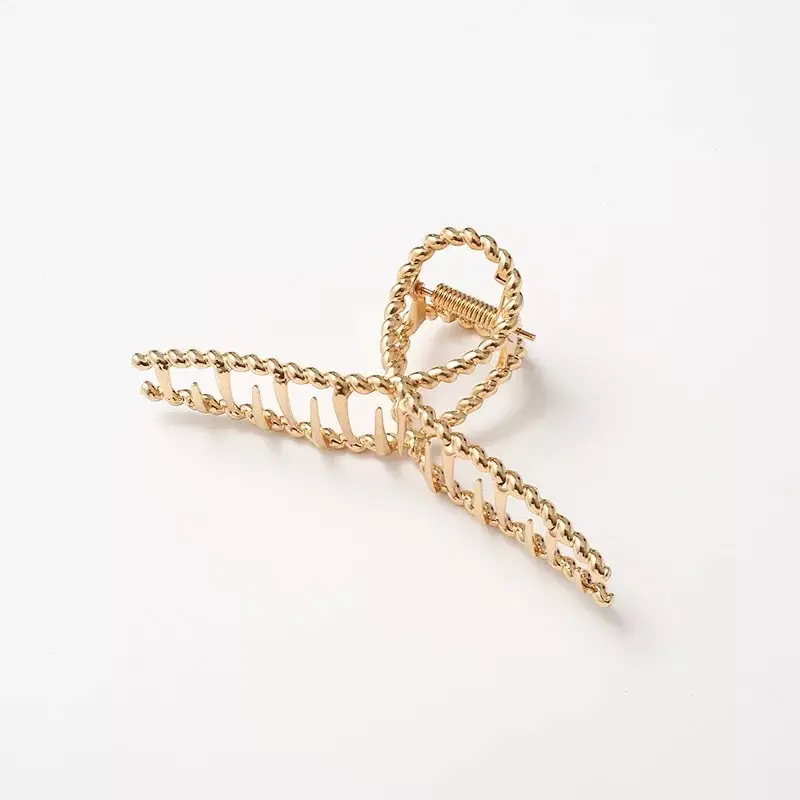Diamond-Embedded Pearl Hairpin with Shark Clip Grip