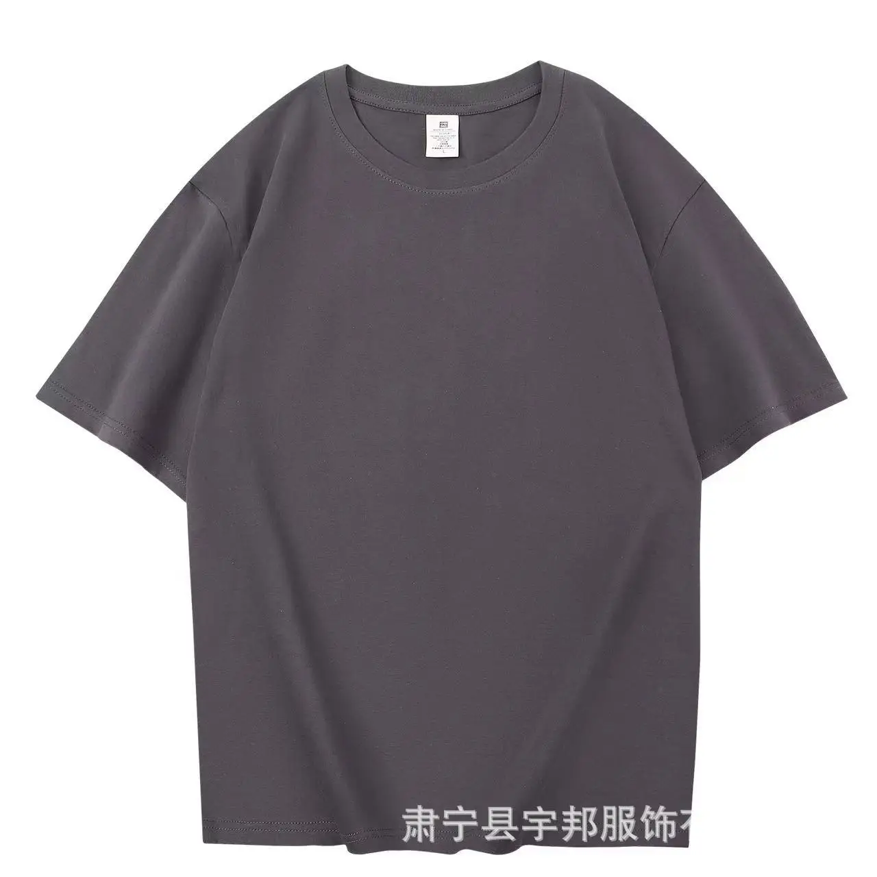 Men Pure Cotton Round Neck T-Shirt Grey - Image 8
