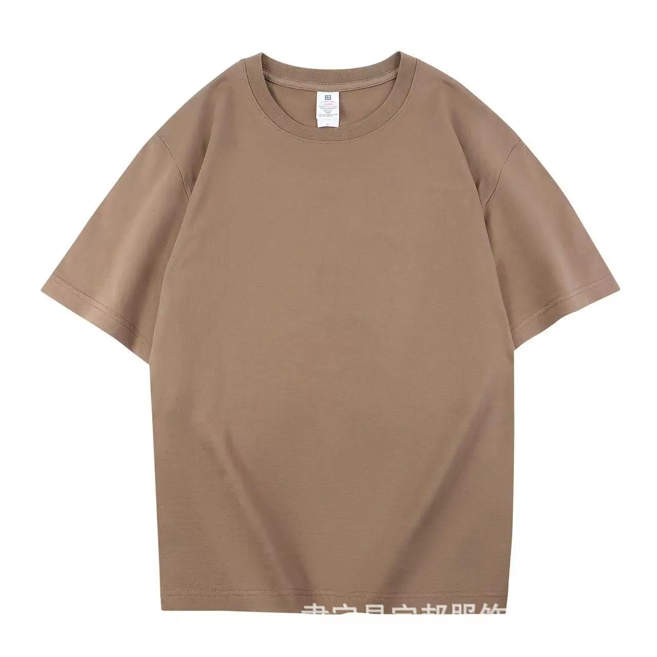 Men Pure Cotton Round Neck T-Shirt Grey - Image 9