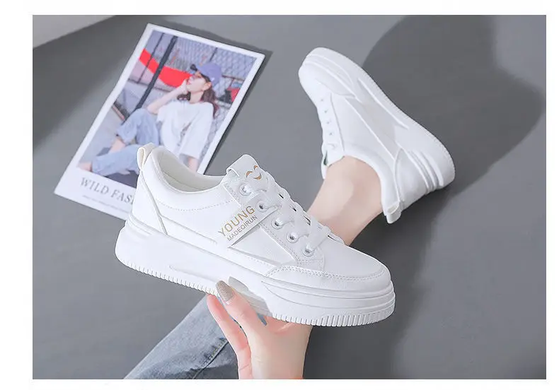 White Women's Casual Running Shoes 2023 — feature 12