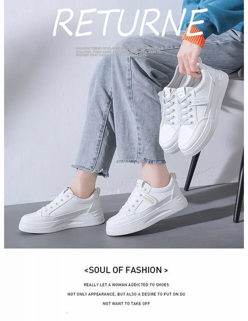 White Women's Casual Running Shoes 2023 — feature 2