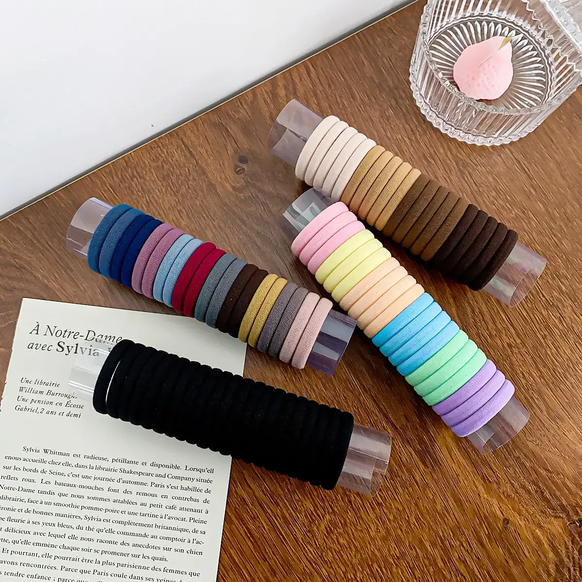 20 Pc Colorful Hair Tie Towel Ring Set - Image 6
