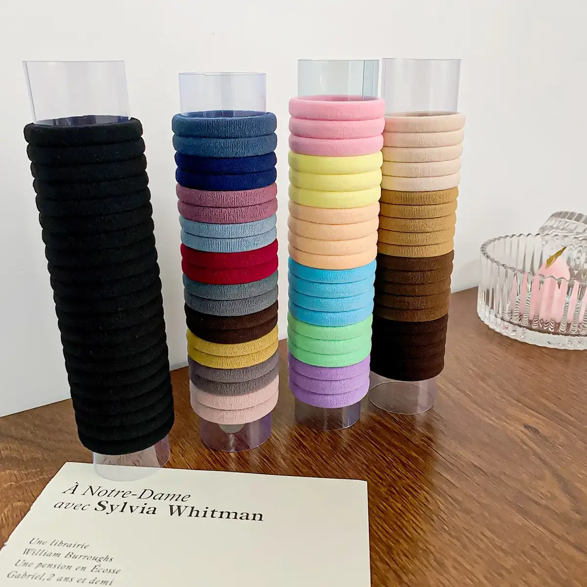 20 Pc Colorful Hair Tie Towel Ring Set - Image 7