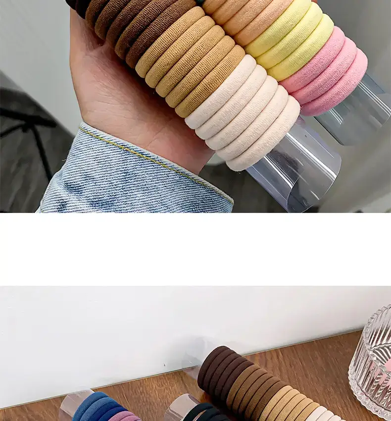20 Pc Colorful Hair Tie Towel Ring Set — feature 8
