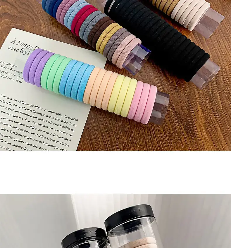 20 Pc Colorful Hair Tie Towel Ring Set — feature 9