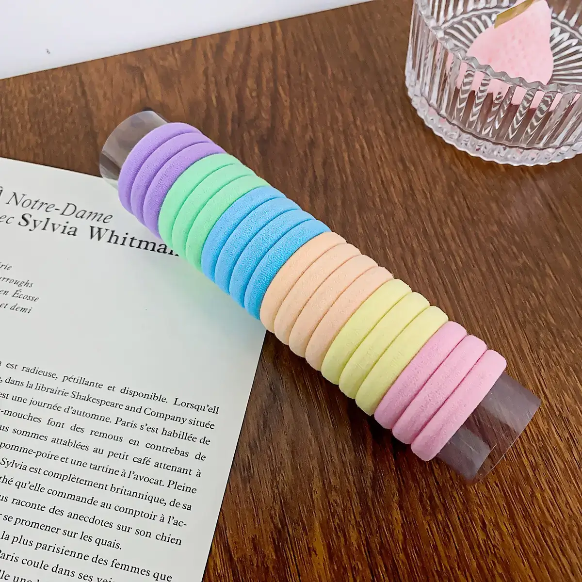 20 Pc Colorful Hair Tie Towel Ring Set - Image 2
