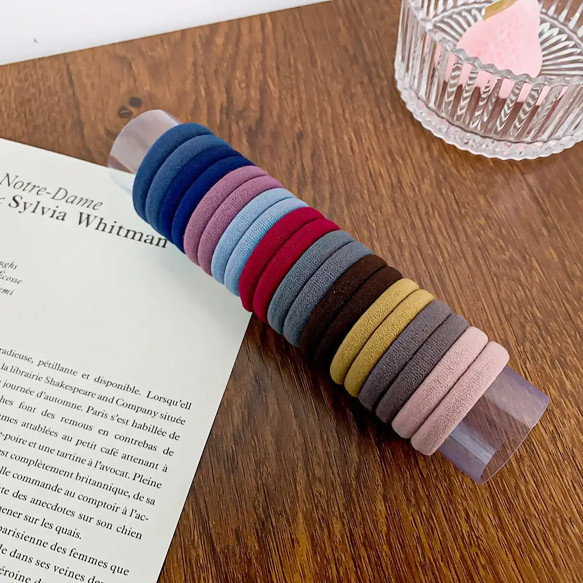 20 Pc Colorful Hair Tie Towel Ring Set - Image 3