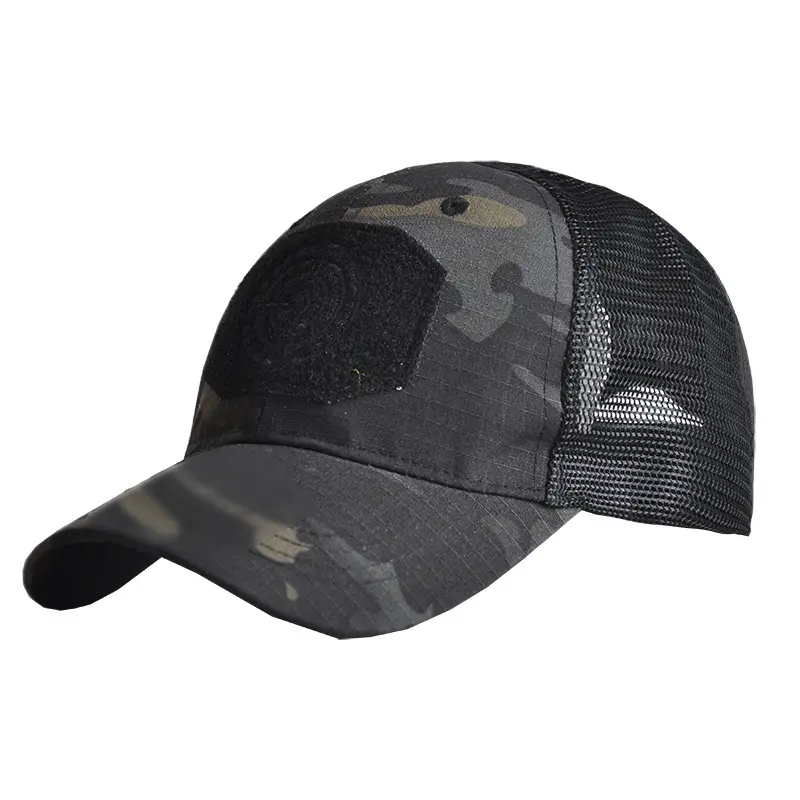 Camouflage Mesh Cap with Velcro Band - Image 5