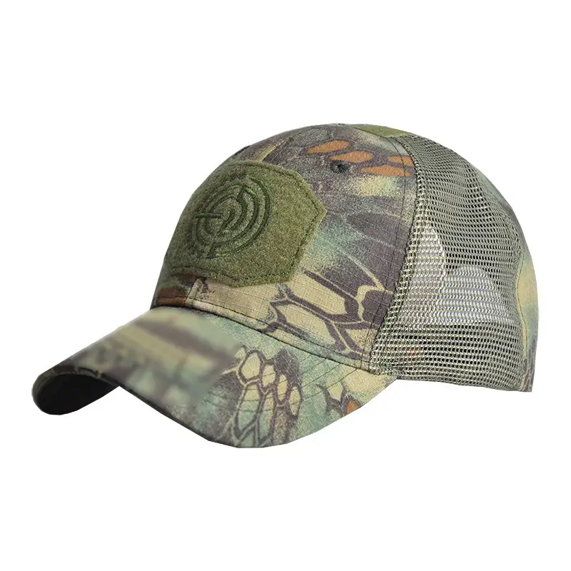 Camouflage Mesh Cap with Velcro Band - Image 4