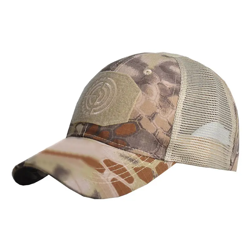 Camouflage Mesh Cap with Velcro Band - Image 3