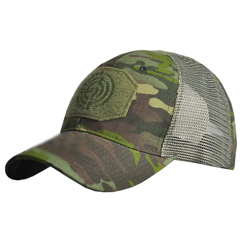 Camouflage Mesh Cap with Velcro Band - Image 2