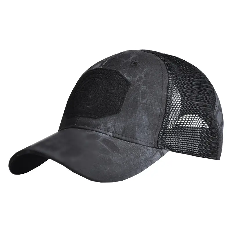 Camouflage Mesh Cap with Velcro Band - Image 6