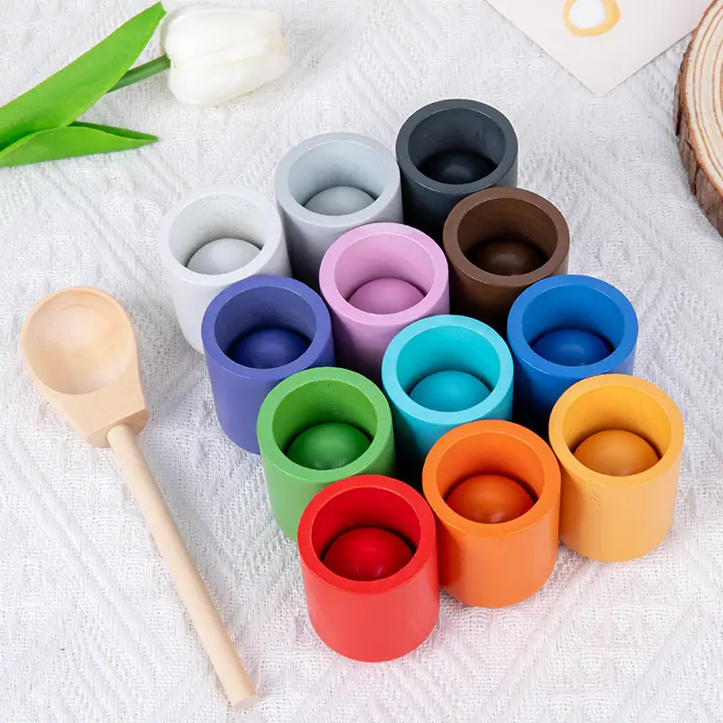 12 Color Ball & Cup Educational Toy for Kids - Image 8