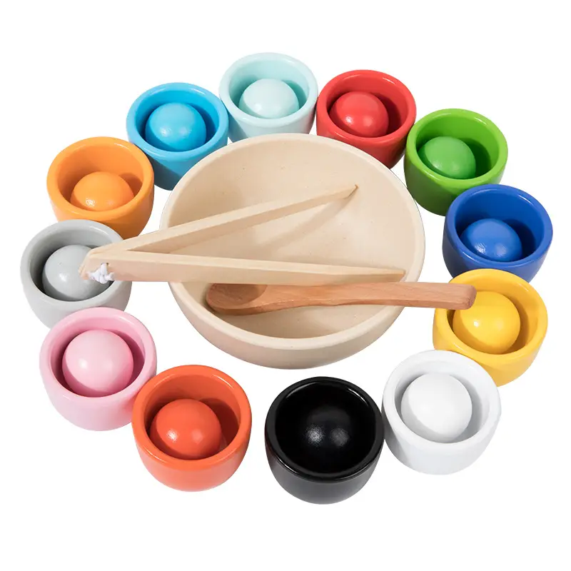 12 Color Ball & Cup Educational Toy for Kids - Image 5