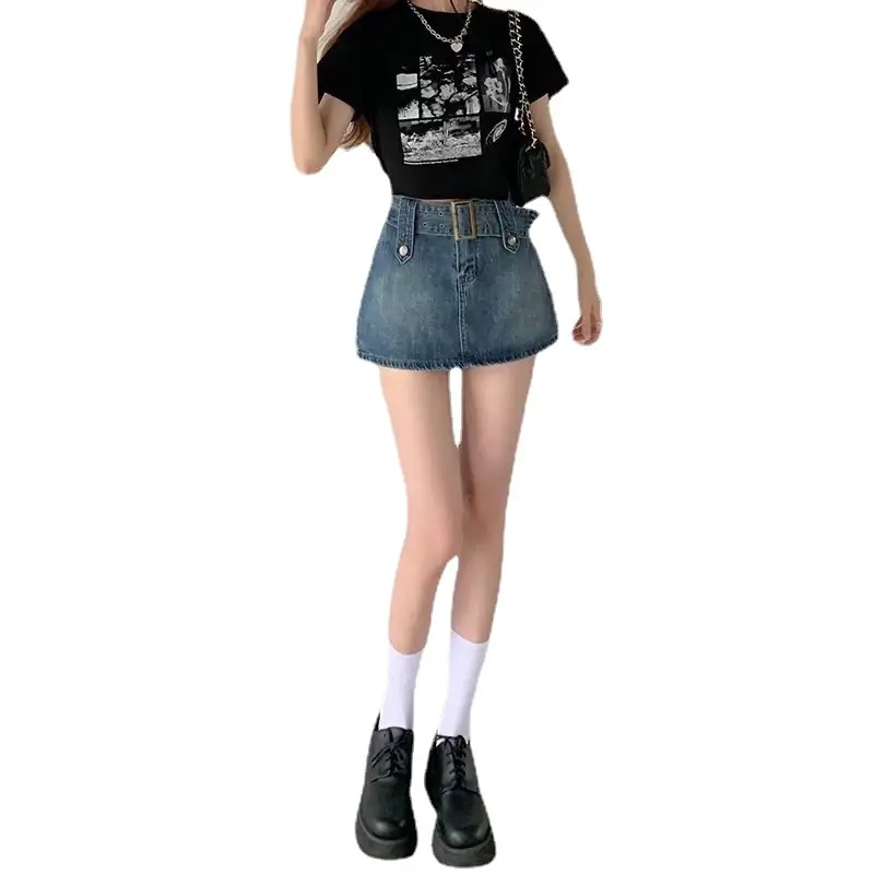 2026 High-Waisted Retro Denim Shorts for Women - Image 5