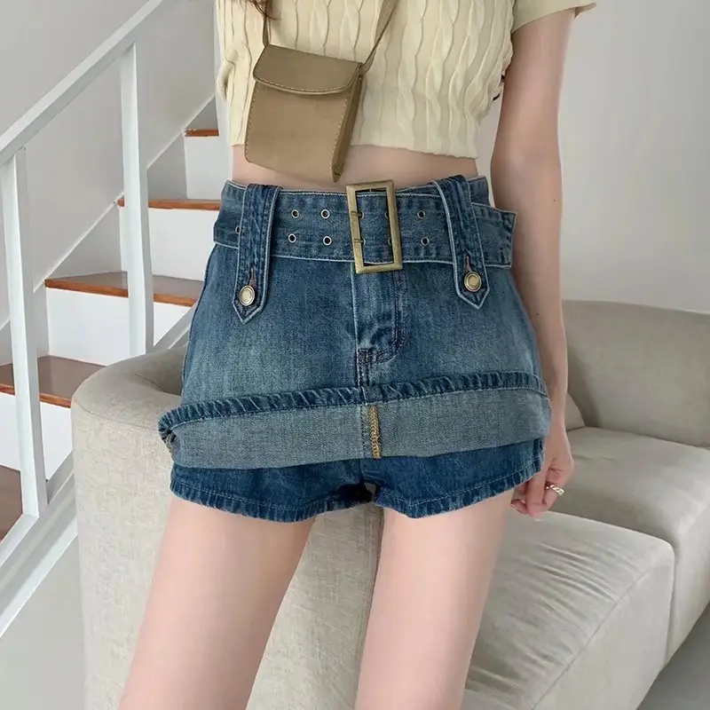 2026 High-Waisted Retro Denim Shorts for Women — feature 31