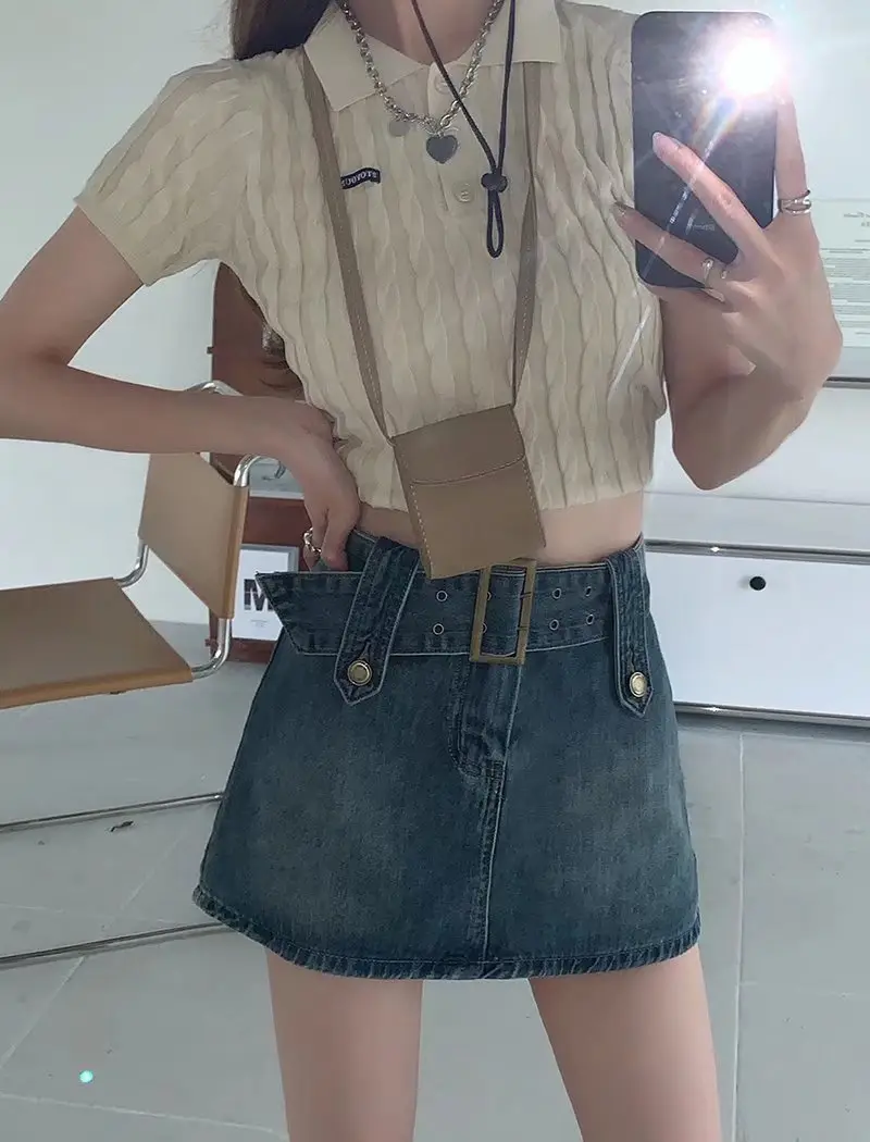 2026 High-Waisted Retro Denim Shorts for Women — feature 38