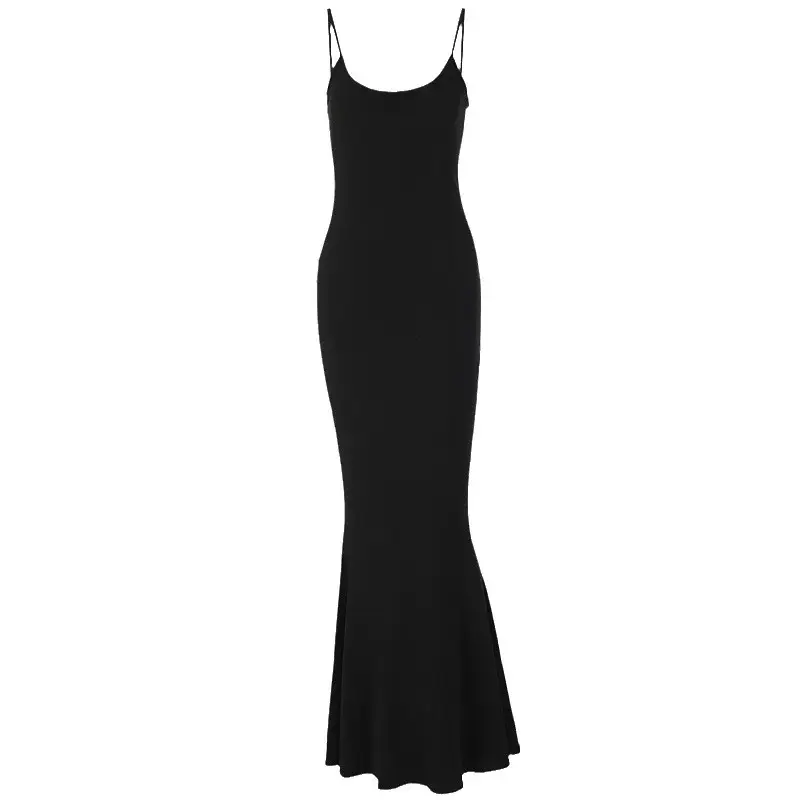 Pink Backless Strap Flat Dress for Women - Image 10