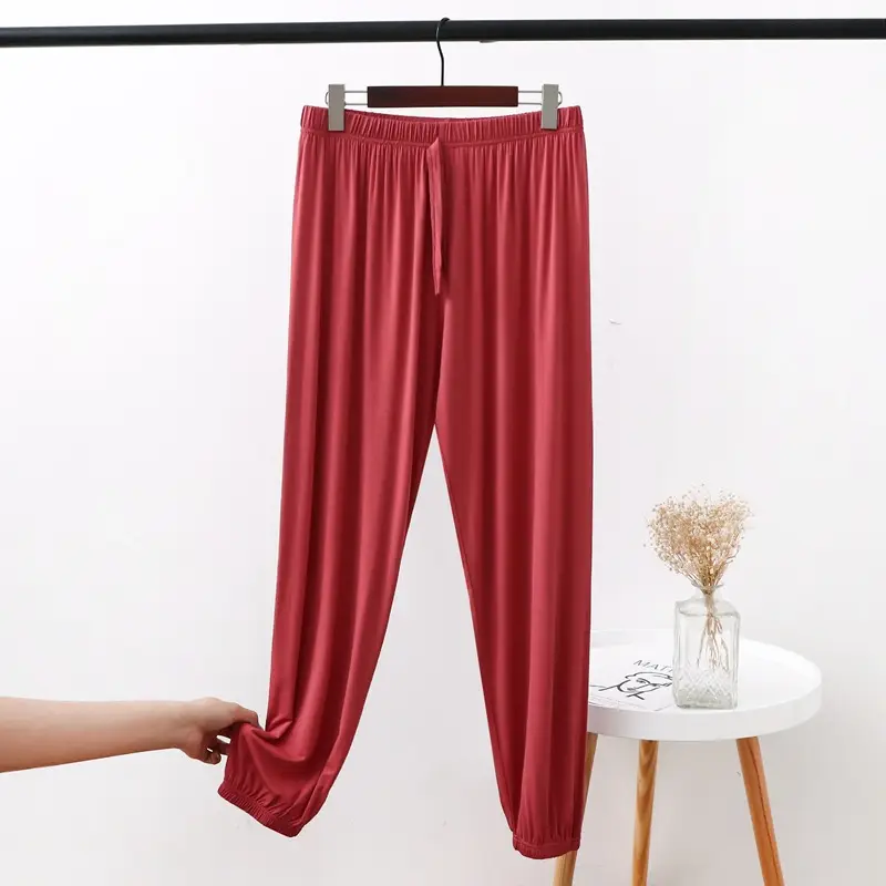 Women's Modal Leg Pants Loose Fit Chubby mm200 - Image 7