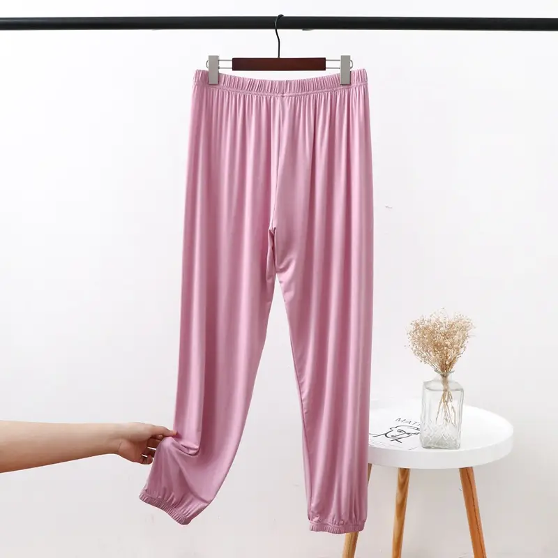 Women's Modal Leg Pants Loose Fit Chubby mm200 - Image 3