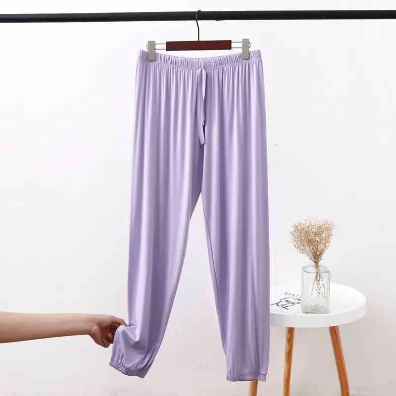 Women's Modal Leg Pants Loose Fit Chubby mm200 - Image 5