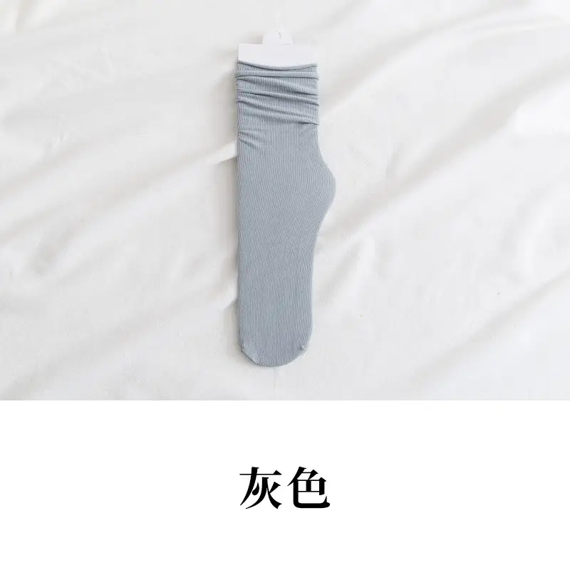 Socks women's socks ice ice socks summer thin velvet ice stockings tube Japanese pile socks Zhuji stockings wholesale