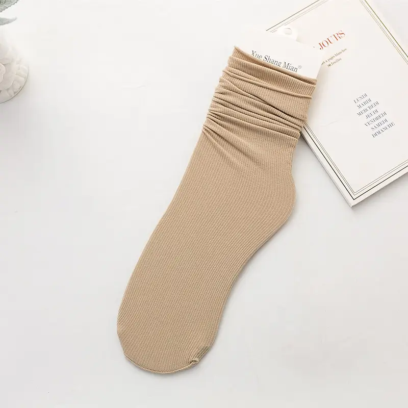 Socks women's socks ice ice socks summer thin velvet ice stockings tube Japanese pile socks Zhuji stockings wholesale