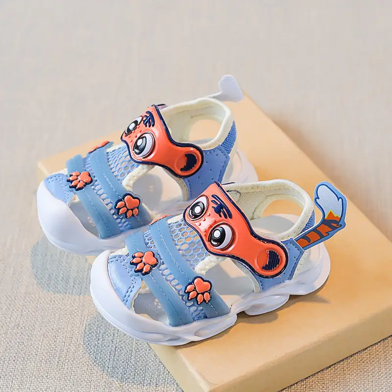Candy Tiger Baby Sandals Pink Soft Sole