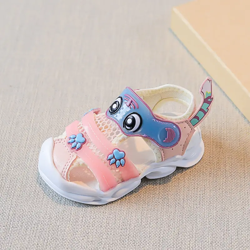 Candy Tiger Baby Sandals Pink Soft Sole