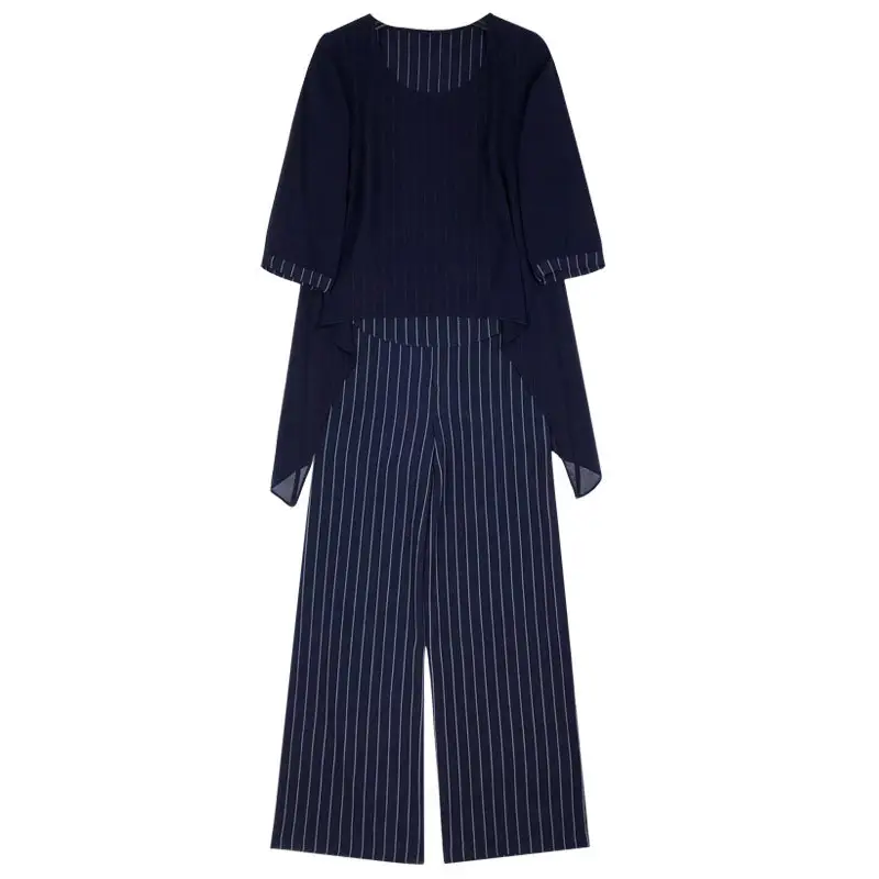 2022 Women's Belly Covering Suit Wide Leg Pants Chiffon Top - Image 8