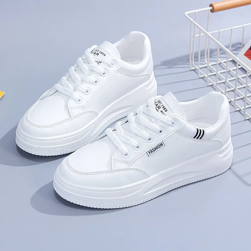 White Shoes Women's Spring and Summer sneaker Women's Sneakers New All-match Running Shoes Soft Sole Lightweight Casual Women's Shoes - Image 5